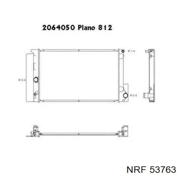 Радіатор охолодження NRF 53763