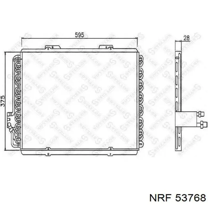 Радіатор 53768 NRF