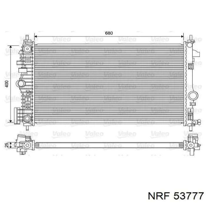 FP52A483 FPS радіатор охолодження двигуна