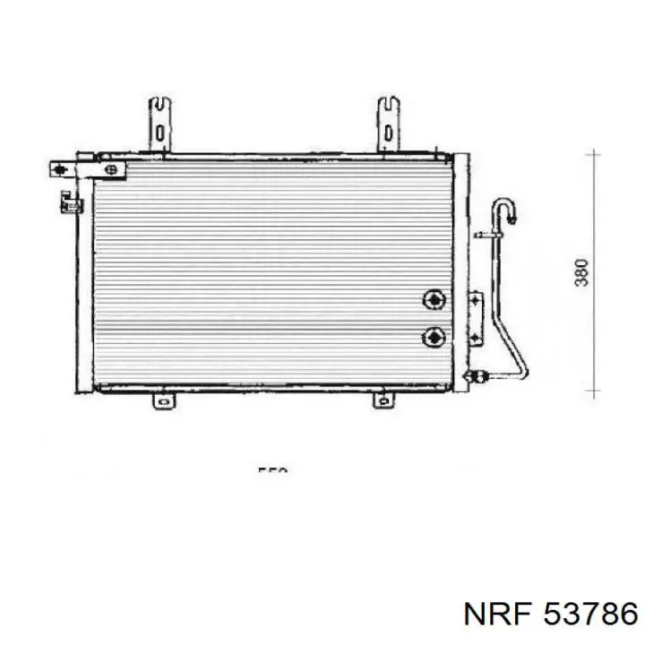 53786 NRF Радіатор охолодження двигуна