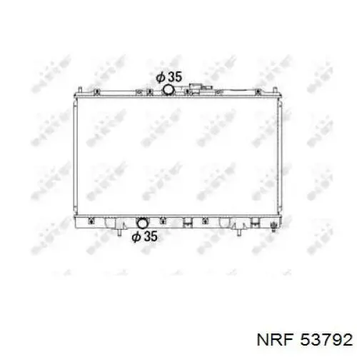 Радіатор основний NRF 53792 ціна, від 94.93 USD