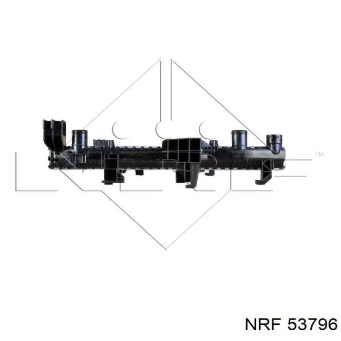 53796 NRF радіатор охолодження двигуна