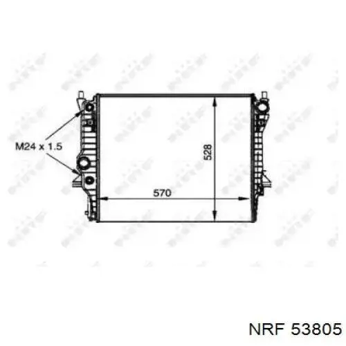 Радіатор основний NRF 53805 ціна, від 261.78 USD