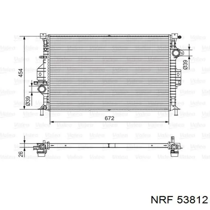 Купити 53812 NRF Радіатор двигуна