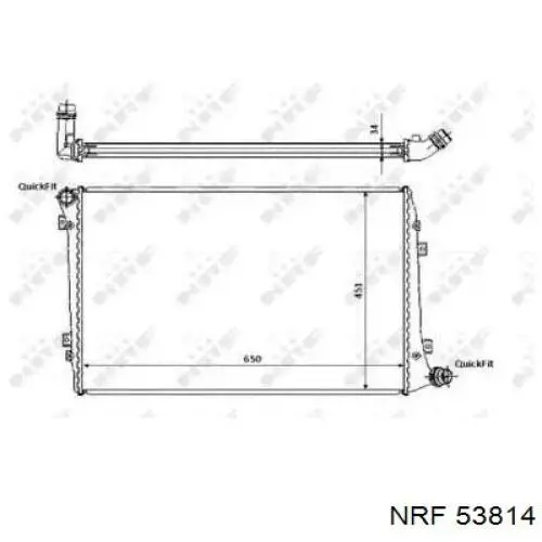 Радіатор охолодження NRF 53814