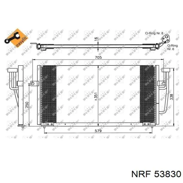 Купити 53830 NRF Радіатор двигуна