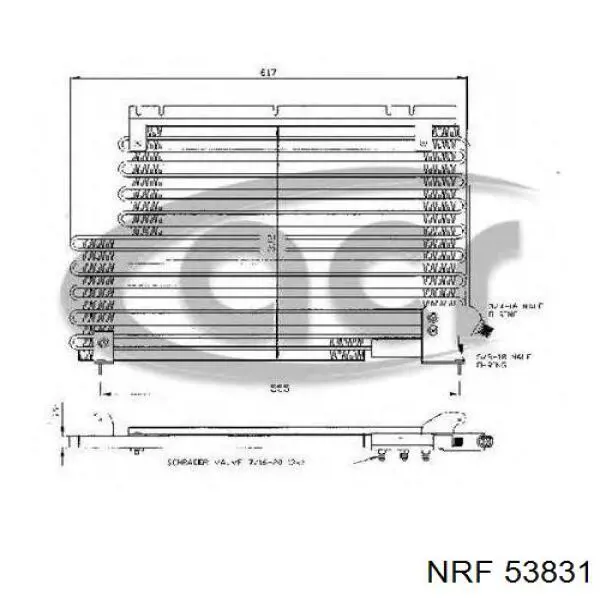 Купити 53831 NRF Радіатор двигуна