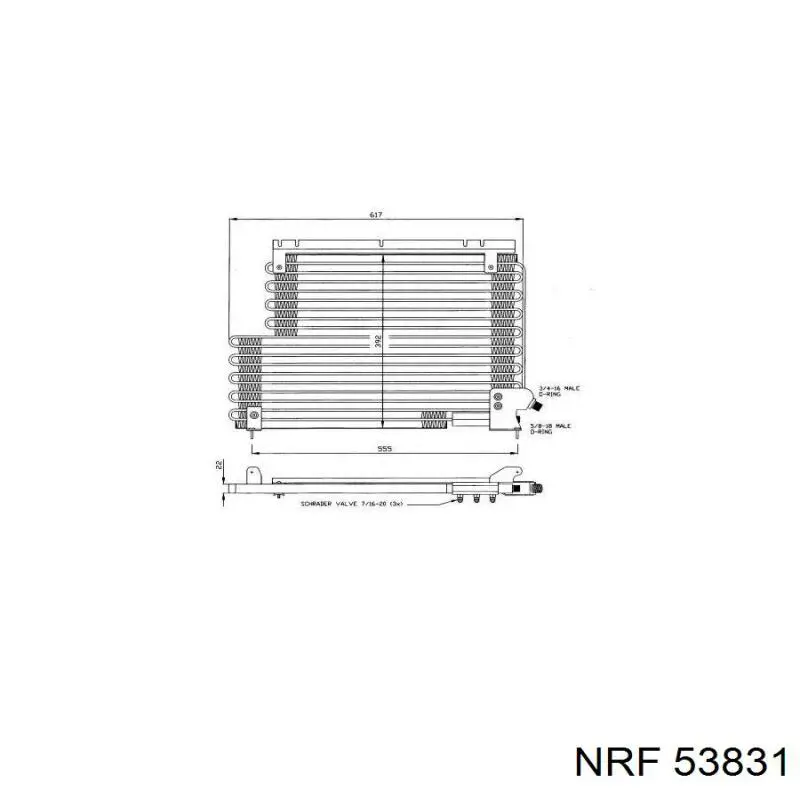Радіатор основний NRF 53831 ціна, від 102.64 USD