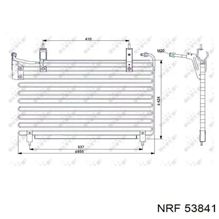 Радіатор охолодження NRF 53841