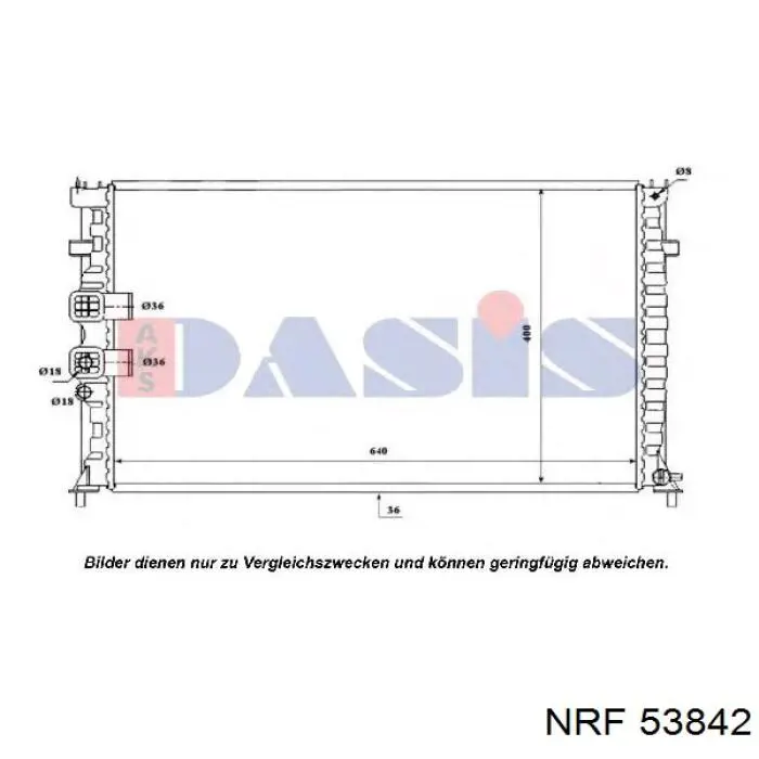 Радіатор основний NRF 53842 ціна, від 74.64 USD