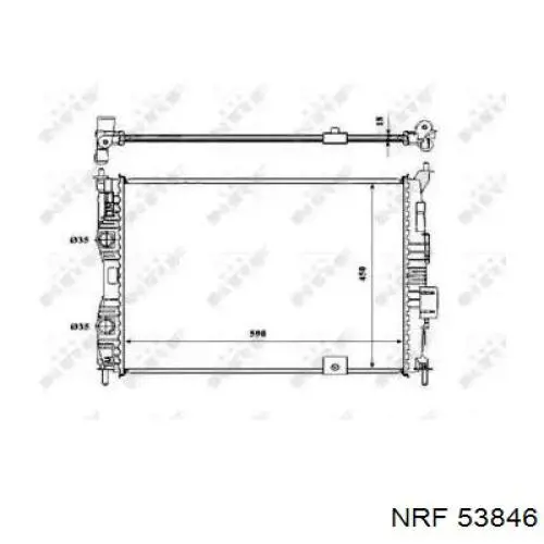 Купити 59306 NRF Радіатор двигуна