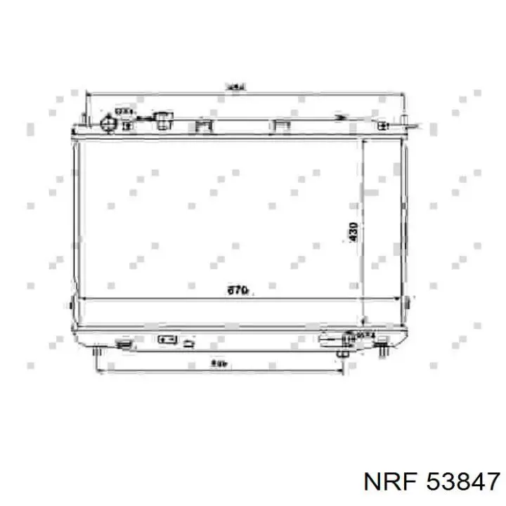 Радіатор основний NRF 53847 ціна, від 101.69 USD