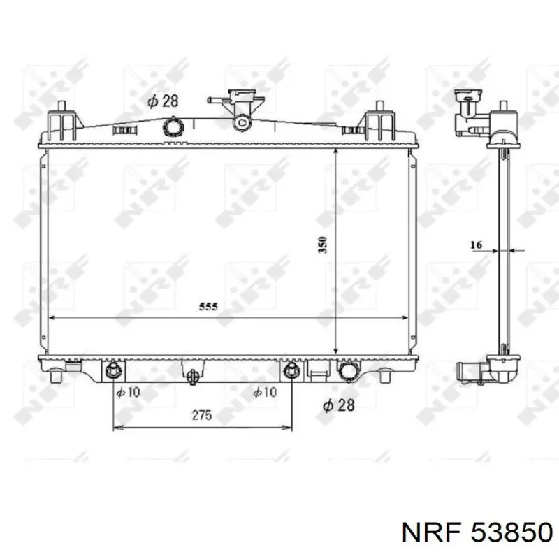 Купити 53850 NRF Радіатор двигуна