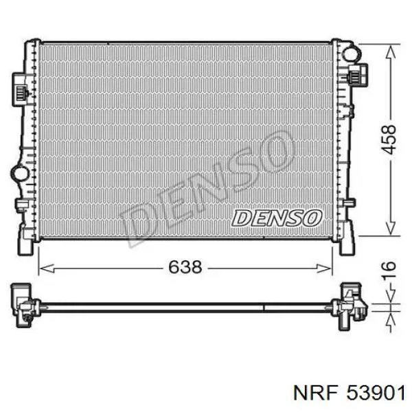 Купити 53901 NRF Радіатор двигуна