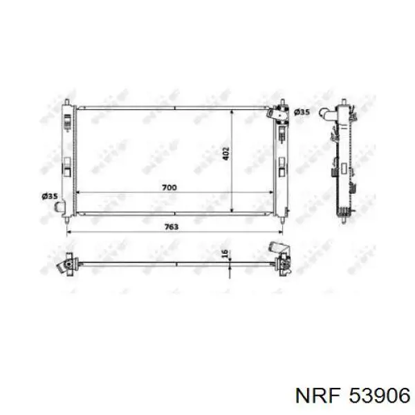 Радіатор 53906 NRF