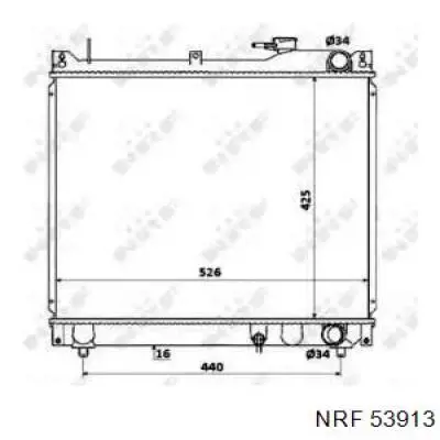 Купити 53913 NRF Радіатор двигуна