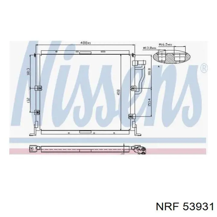 Радіатор 53931 NRF