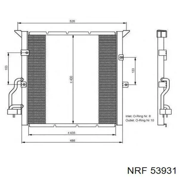 Купити 53931 NRF Радіатор двигуна