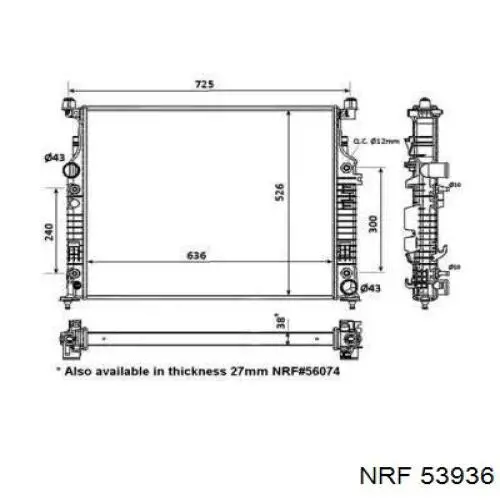 Радіатор основний Mercedes A2515000804 ціна, від 126.11 USD