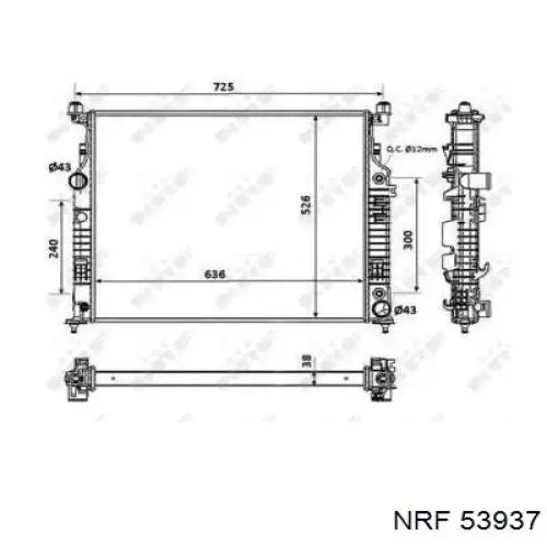 Радіатор основний Glyser 212458 ціна, від 185.25 USD