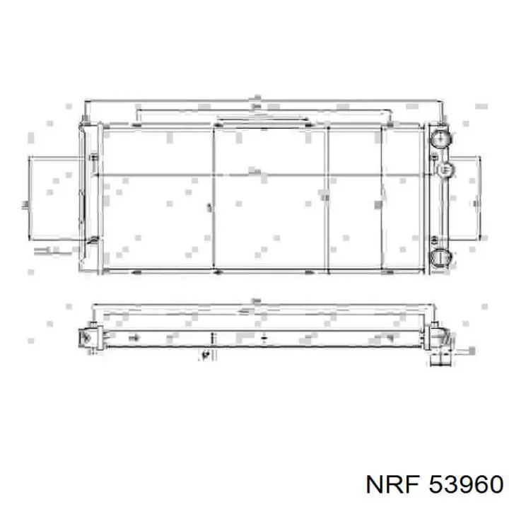 Купити 53960 NRF Радіатор двигуна