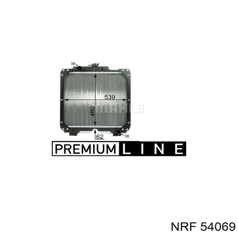 Радіатор охолодження NRF 54069