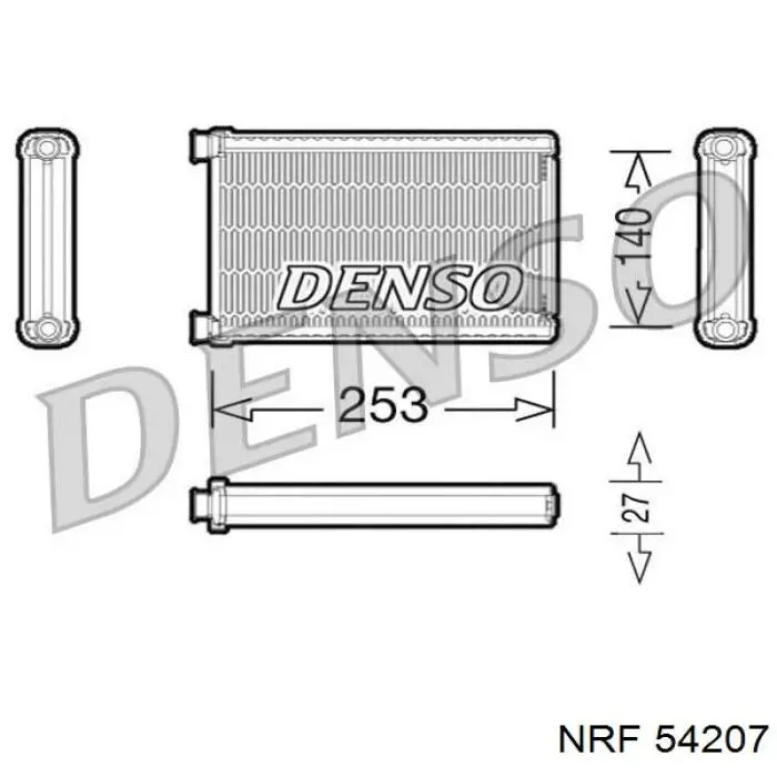 Радіатор обігрівача NRF 54207