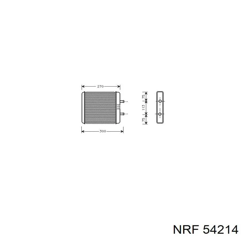 54214 NRF радіатор пічки (обігрівача)
