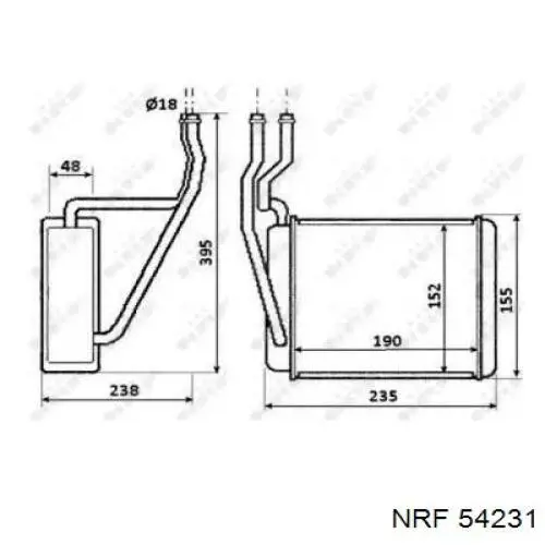 Радіатор пічки BR421 Magneti Marelli