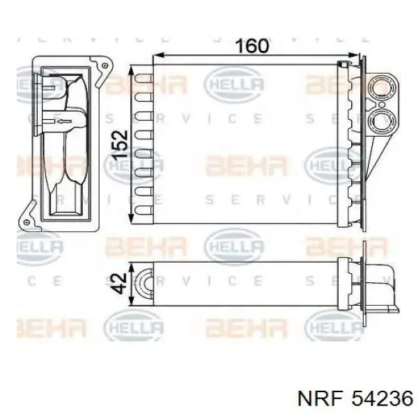 Купити FT55537 Fast Радіатор пічки (обігрівача), задній