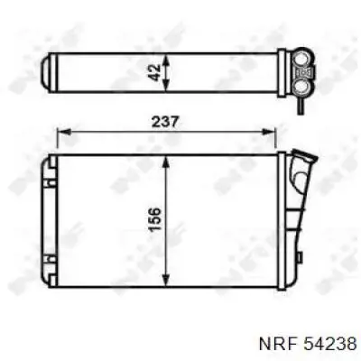 Радіатор пічки (обігрівача) NRF 54238 ціна, від 20.62 USD