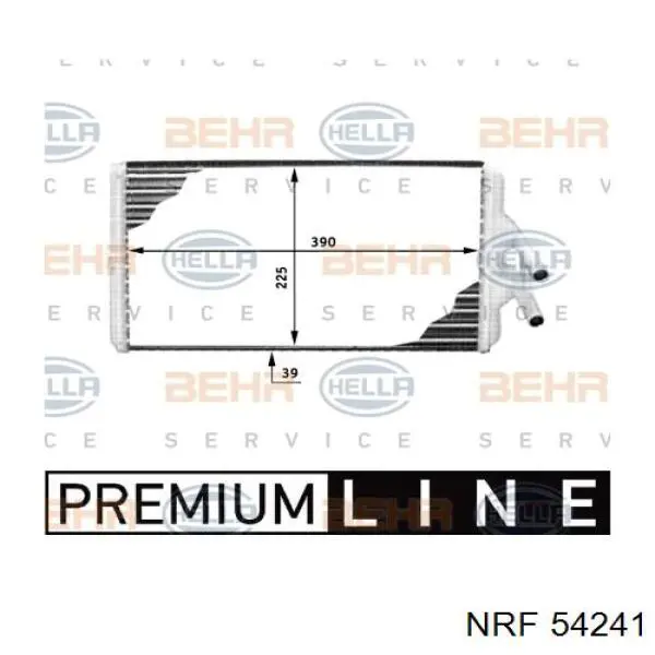 Радіатор пічки (обігрівача) 54241 NRF