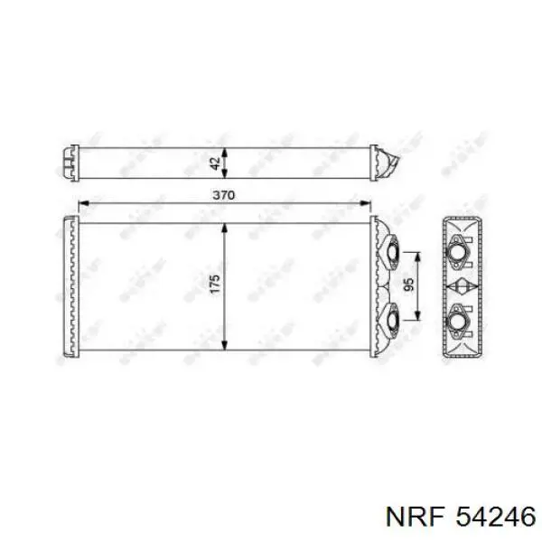 Радіатор пічки (обігрівача) NRF 54246 ціна, від 28.50 USD