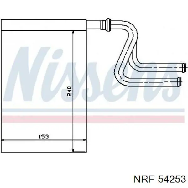 Радіатор пічки 54253 NRF