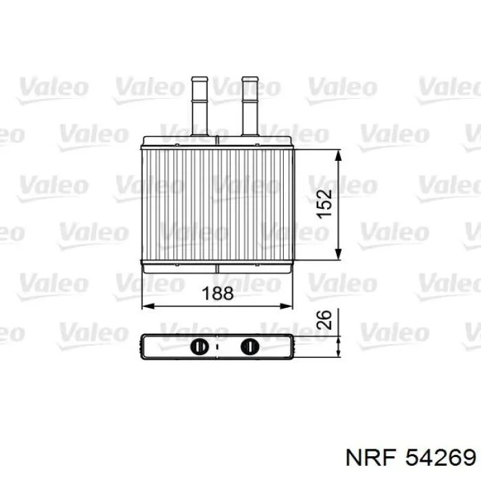 Купити 54269 NRF Теплообмінник