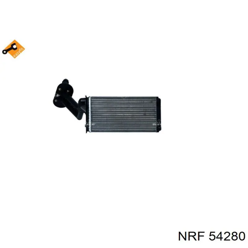 Радіатор пічки 54280 NRF