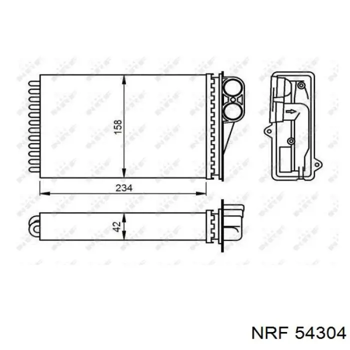 5724N81 Polcar радіатор пічки (обігрівача)