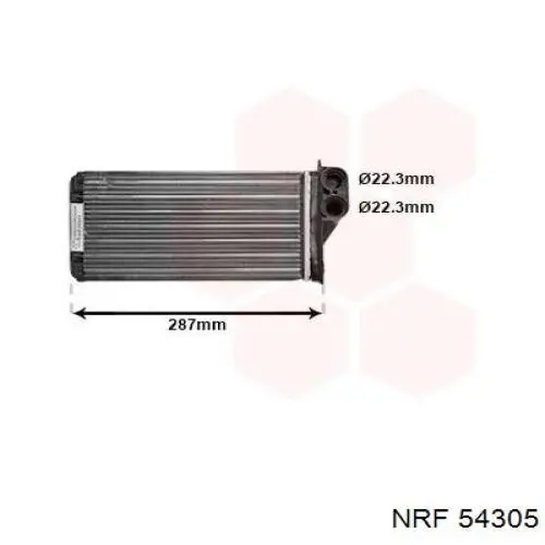 CNA6232 AVA радіатор пічки (обігрівача)