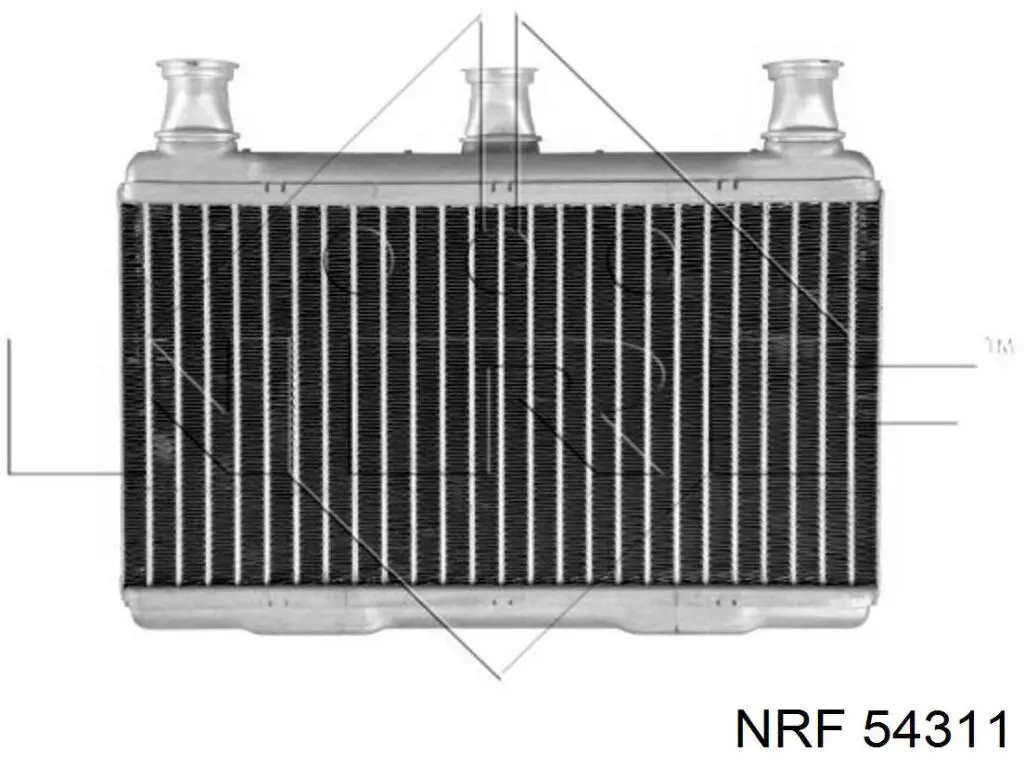 54311 NRF радіатор пічки (обігрівача)
