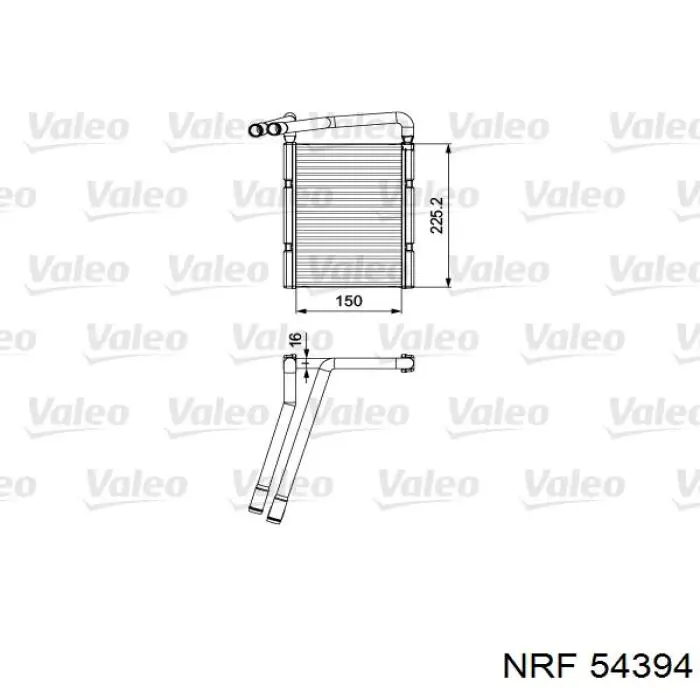 54394 NRF радіатор пічки (обігрівача)