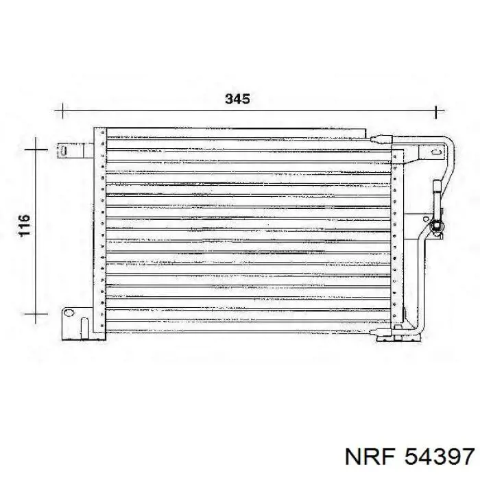 Радіатор обігрівача NRF 54397