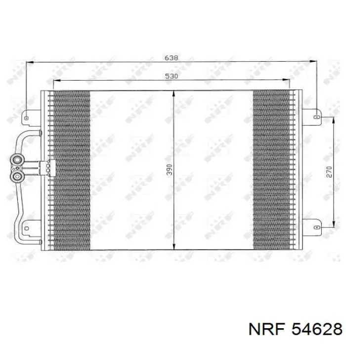 Радіатор основний NRF 54628 ціна, від 65.34 USD