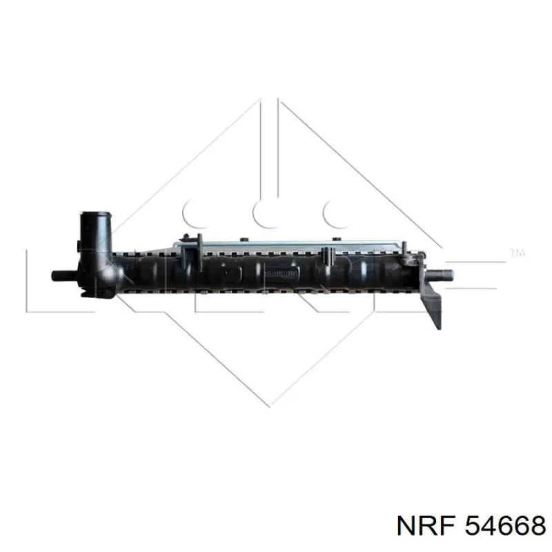 54668 NRF радіатор охолодження двигуна