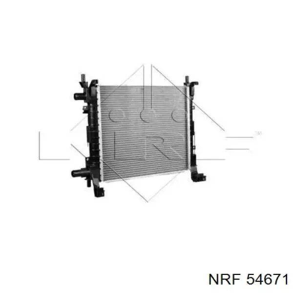 54671 NRF радіатор охолодження двигуна