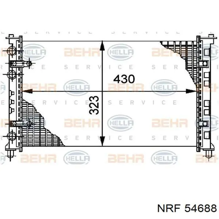 Радіатор 54688 NRF