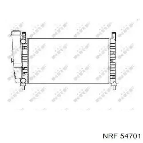 54701 NRF радіатор охолодження двигуна