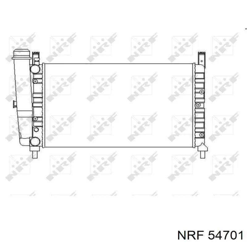 Купити 54701 NRF Радіатор двигуна