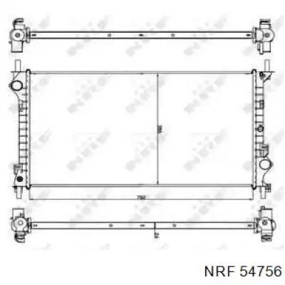 Радіатор 54756 NRF