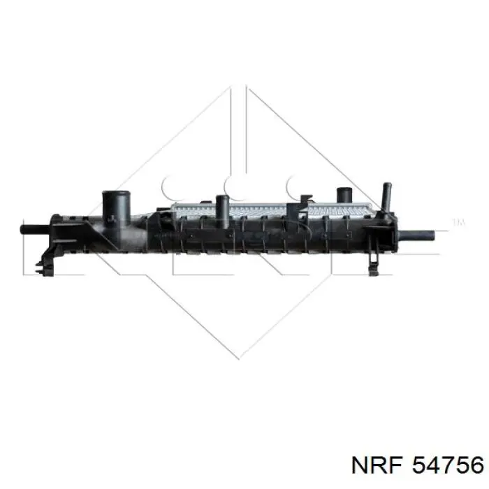54756 NRF Радіатор охолодження двигуна