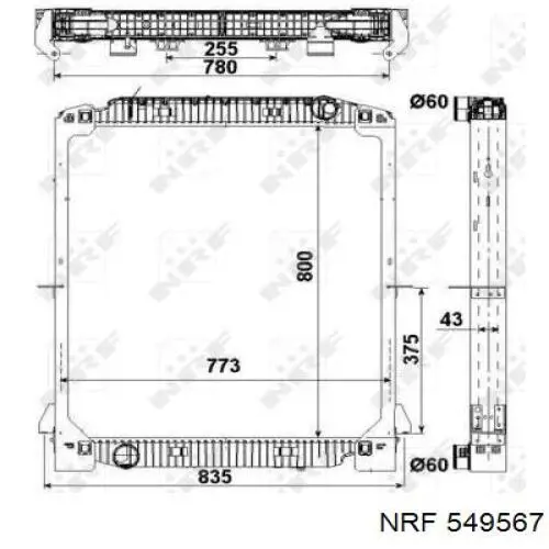 Радіатор 8MK376721611 HELLA